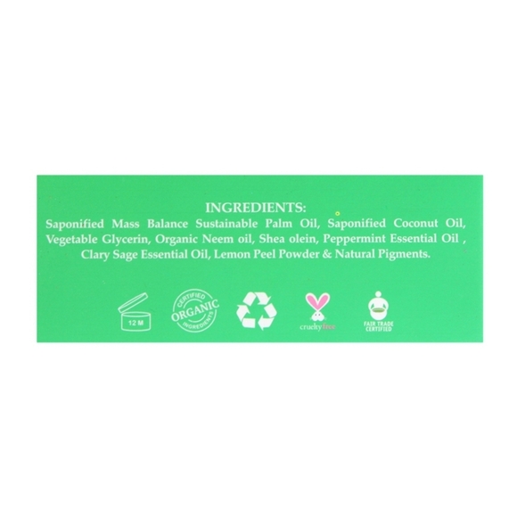 Neem Herbal Shea Olein Natural Soap 5 oz Bar With Peppermint Sage & Lemon Peel - Picture 3 of 5